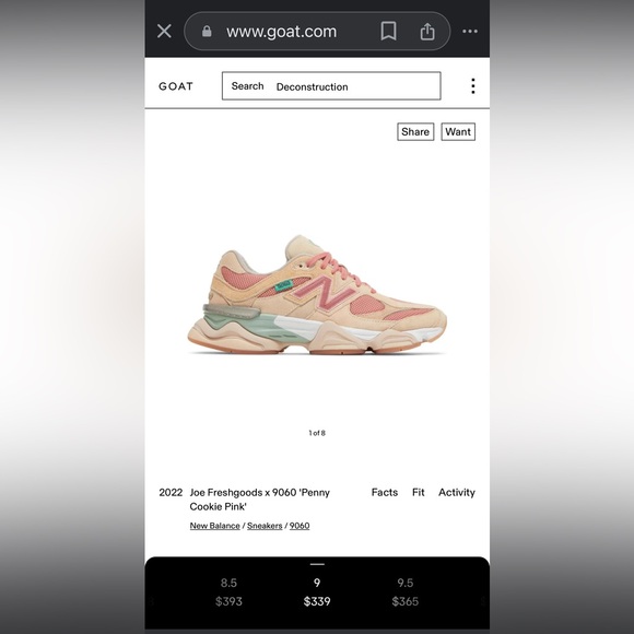 New balance 9060 tan, pink & teal accents size 8.5 (42) condition 7-8 out of 10 - Picture 2 of 8